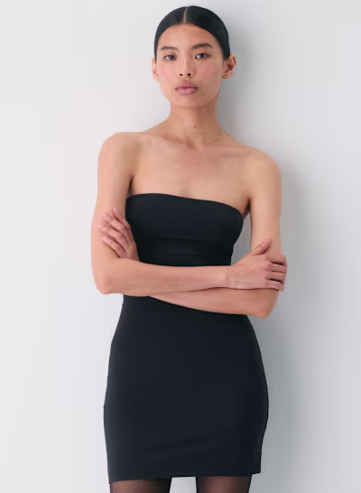 Tuberose Poplin Tiered Dress